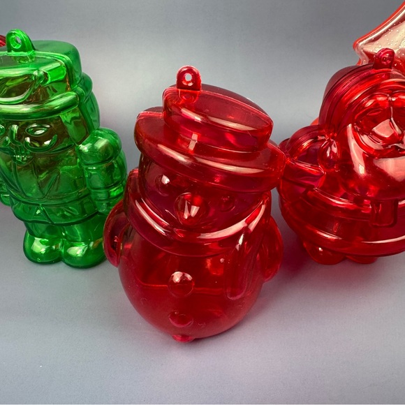 Christmas Candy Plastic Ornaments, set of 5. - Picture 5 of 8